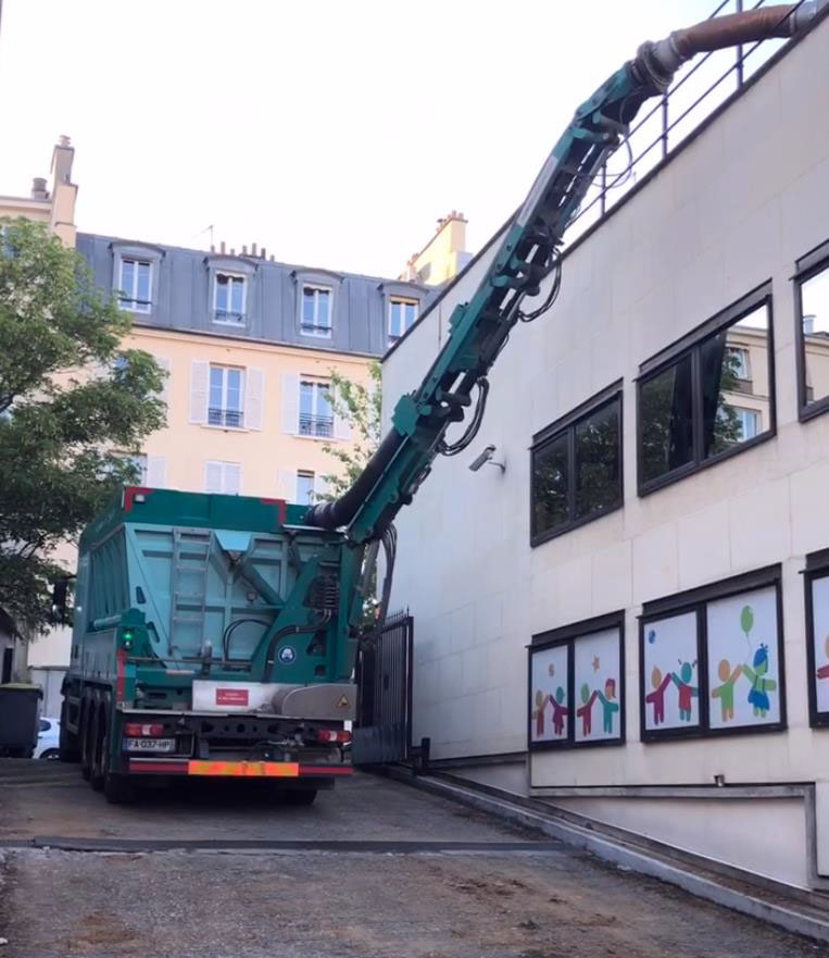 Terrassement par aspiration